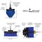 Drill Brush Power Scrubber By Useful Products 5 in W 5 in L Brush, Blue B-S-4CO-QC-DB - alternate 5